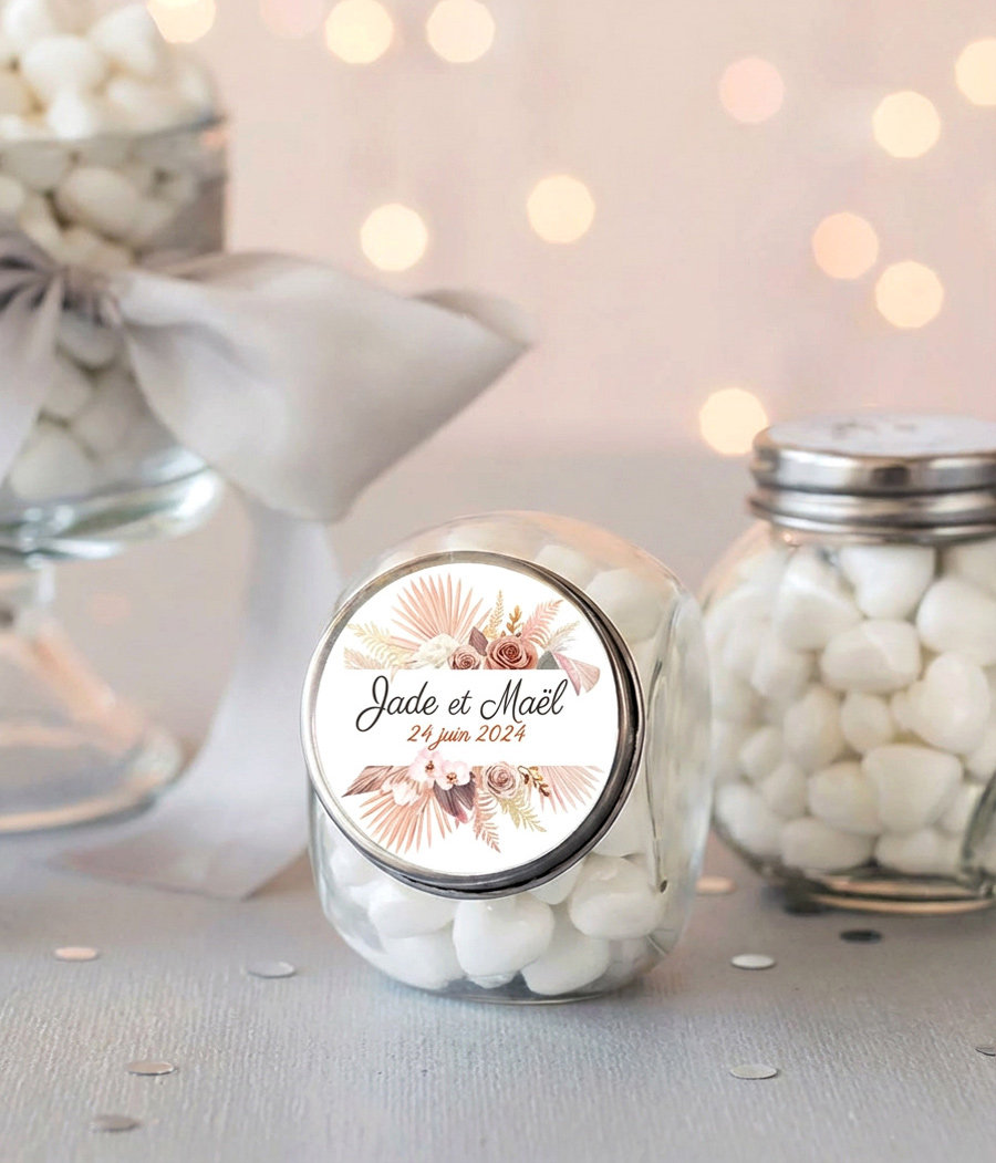 Étiquettes personnalisées pour baptême