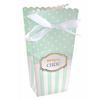 Boites Baby Shower Rayures et Pois Mr Chou x6