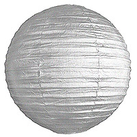 Boule Lampion Géante de Décoration Gris Argent 50 cm