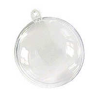 Lot de 6 Petites Boules Transparentes 5 cm