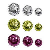 Lot de 10 Boules Paillettes Tailles Assorties