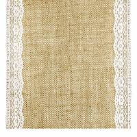 Chemin de Table Jute Bordure Dentelle