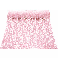 Chemin de Table en Dentelle Rose