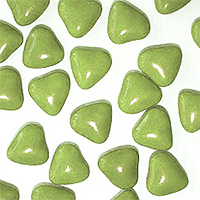 Dragées Petits Coeurs Vert Sauge au Chocolat 250g