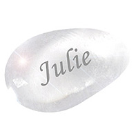 12 Galets Marque Place ou Déco Transparent