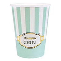 Gobelets Carton Baby Shower Monsieur Chou x10