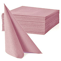 Grandes Serviettes Papier Rose Blush x40