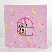 Cartes Invitations avec Enveloppes Baby Minnie x5