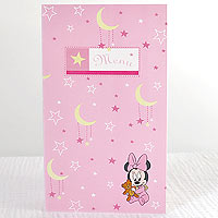 Cartes Menu Centre Table Baby Minnie x5