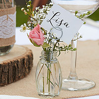 Mini Vase Marque Place en Verre Soliflore x1