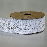 Ruban Dentelle Adhésif 2.5cm x 2m Blanche 1er Prix