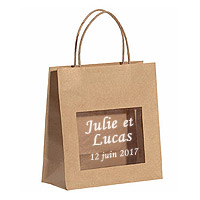 Sac en Kraft Vitrine 18 x 19 cm