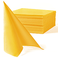 Grandes Serviettes Papier Moutarde x40